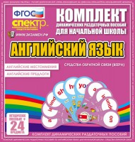 Динамические раздаточные пособия. Английский язык (веера). Английские местоимения, английские предлоги. - fgospostavki.ru - Мурманск