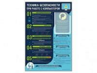 Стенд-уголок "Техника безопасности при работе на компьютере в общеобразовательных учреждениях" - fgospostavki.ru - Мурманск