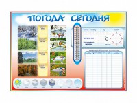 Стенд-уголок маркерный "Погода сегодня" - fgospostavki.ru - Мурманск
