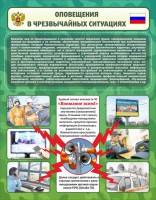 Стенд "Оповещения в чрезвычайных ситуациях" - fgospostavki.ru - Мурманск