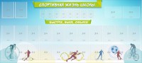 Стенд "Спортивная жизнь школы" - fgospostavki.ru - Мурманск