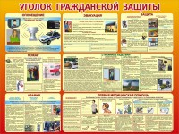 Стенд "Уголок гражданской защиты" - fgospostavki.ru - Мурманск