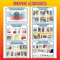 Стенд "Пожарная безопасность" Вариант 4 - fgospostavki.ru - Мурманск