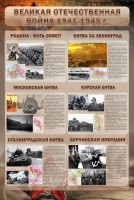 Стенд "Великая Отечественная война" (битвы) - fgospostavki.ru - Мурманск