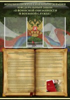 Стенд "Конституция РФ и Федеральный закон "О воинской обязанности и военной службе" - fgospostavki.ru - Мурманск