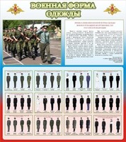 Стенд "Военная форма одежды (герб РФ) " - fgospostavki.ru - Мурманск