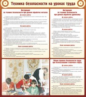Стенд "Техника безопасности на уроках труда" - fgospostavki.ru - Мурманск