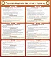 Стенд "Техника безопасности (при работе со станком)" - fgospostavki.ru - Мурманск