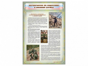 Стенд "Мероприятия обязательной подготовки граждан к военной службе" - fgospostavki.ru - Мурманск