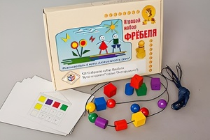 Игровой набор Фребеля "Бусы-шнуровка" (серия "Эксперимент") - fgospostavki.ru - Мурманск