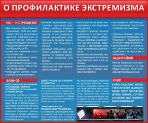 Стенд "О профилактике экстремизма" - fgospostavki.ru - Мурманск