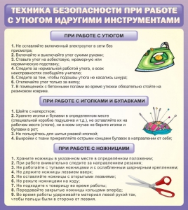 Стенд "Техника безопасности при работе с утюгом" - fgospostavki.ru - Мурманск