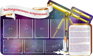 Стенд "Наблюдательная астрономия" - fgospostavki.ru - Мурманск