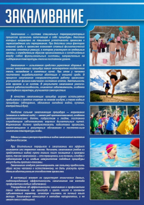 Стенд "Закаливание" - fgospostavki.ru - Мурманск