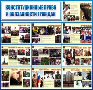 Стенд "Конституционные права и обязанности граждан" - fgospostavki.ru - Мурманск