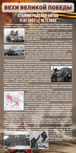 Стенд "Сталинградская битва" - fgospostavki.ru - Мурманск
