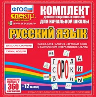 Динамические раздаточные пособия. Русский язык (комплект демонстрационных материалов). Касса букв, слогов, звуковых схем с набором интерактивных таблиц. - fgospostavki.ru - Мурманск