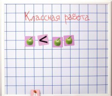 Магнитно-маркерная доска "Клетка" (86 см х 75 см) - fgospostavki.ru - Мурманск
