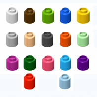  Элемент конструктора одиночный одноцветный Color Blocks 100 штук - fgospostavki.ru - Мурманск
