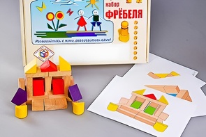 Игровой набор Фребеля "Конструктор деревянный без соединений-4" (Серия "Эксперимент") - fgospostavki.ru - Мурманск