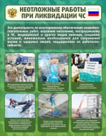 Стенд "Неотложные работы при ликвидации ЧС" - fgospostavki.ru - Мурманск