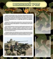 Стенд "Воинский учет" Вариант 2 - fgospostavki.ru - Мурманск